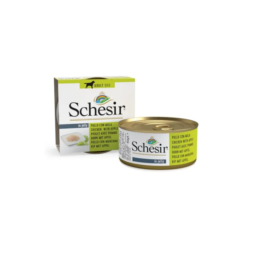 Schesir Adult Frango com Maçã lata para cães