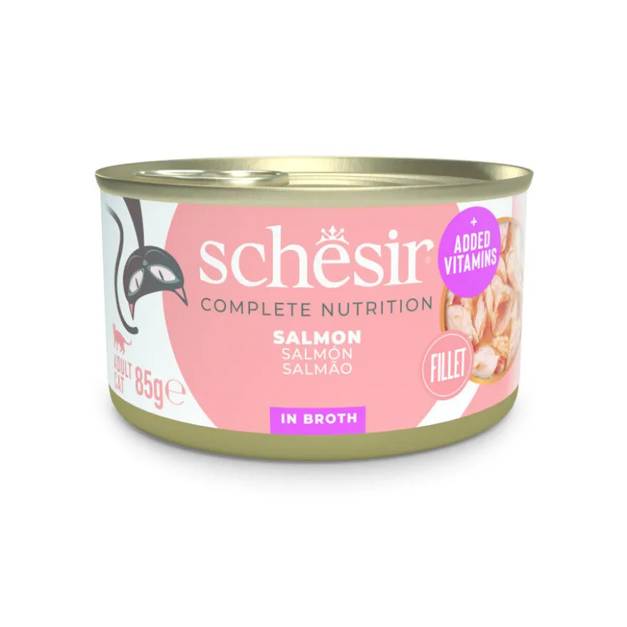 Schesir Adult Salmão em lata para gatos