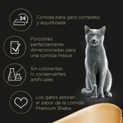 Sheba Délices du Jour em comida úmida para gato com frango, peru e molho de pato