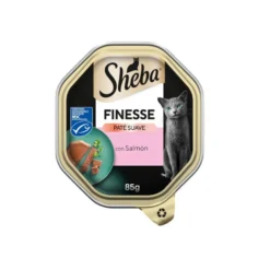 Sheba Finesse Alimento húmido de salmão em terrina para gatos