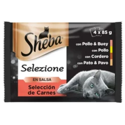Sheba Selezione Carnes em Molho Saquetas para gatos - Multipack