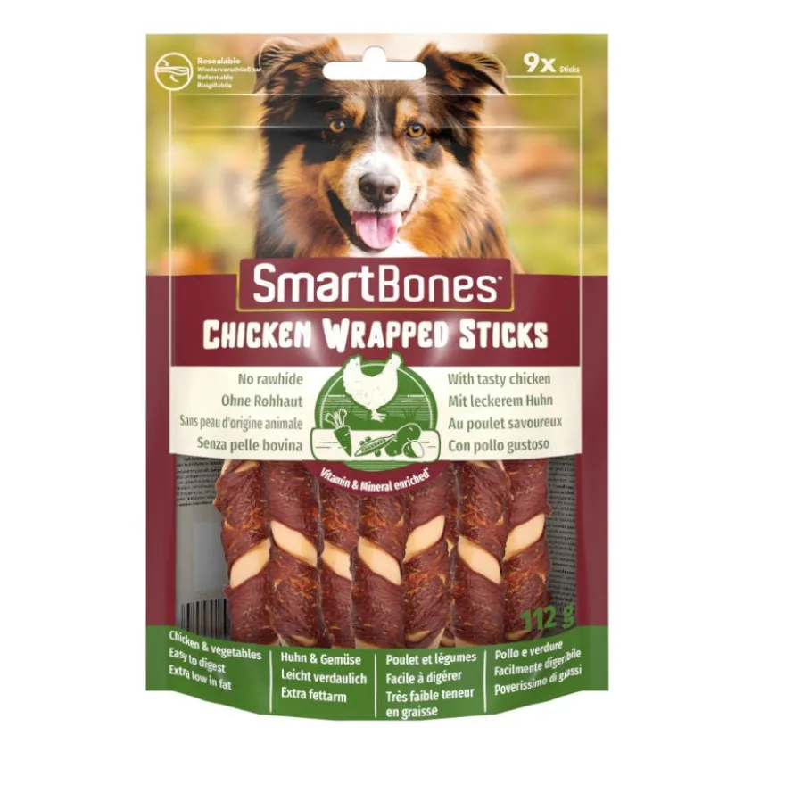 SmartBones Barritas Wrapped Sticks de Frango Mini para cães