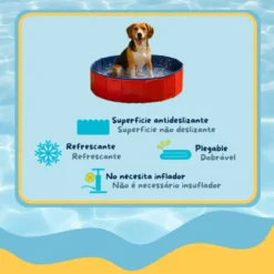 Summer Vibes Fresh Pool Piscina Vermelha para cães