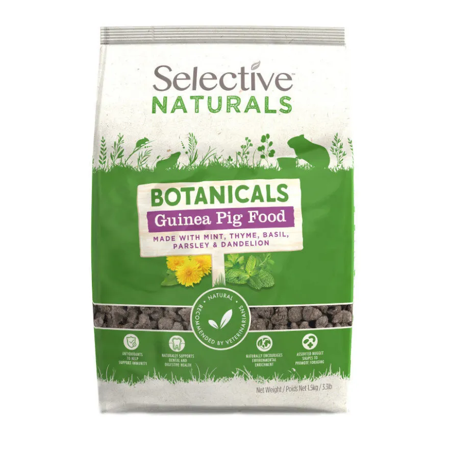Supreme Selective Natural Botanicals alimento para porquinhos-da-índia