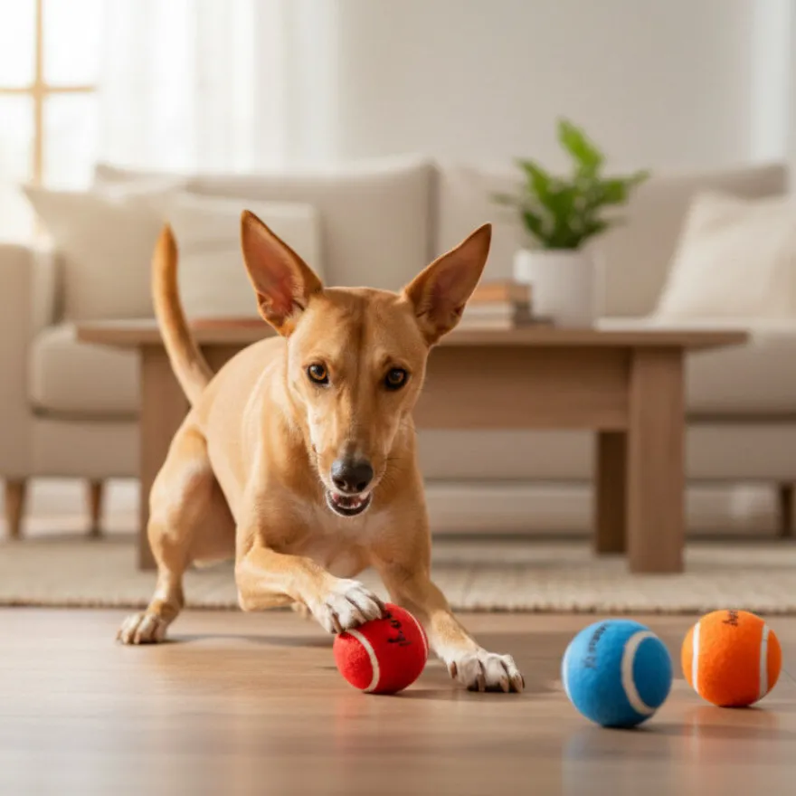Tootoy! Chase Conjunto 3 bolas com apito mini para cães