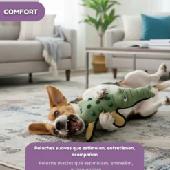 Tootoy! Comfort Brinquedo crocodilo resistente para cães