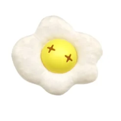 Tootoy! Comfort Fried Egg Cuddler peluche porta-snacks para cães