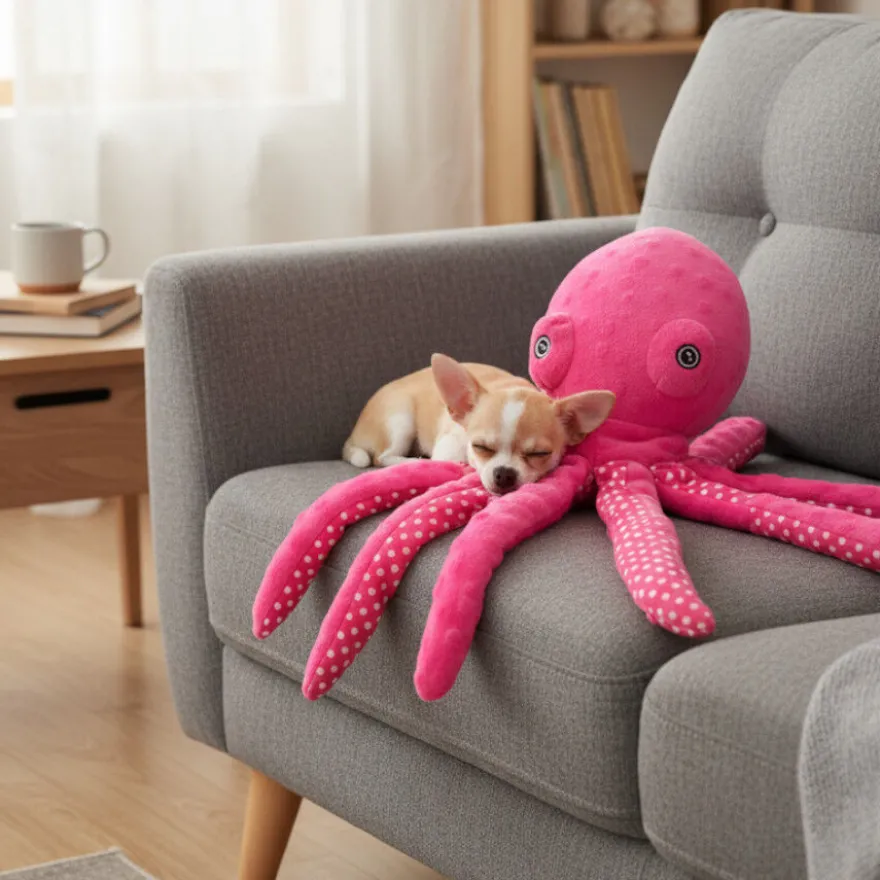 Tootoy! Comfort Peluche polvo Octopus para cães