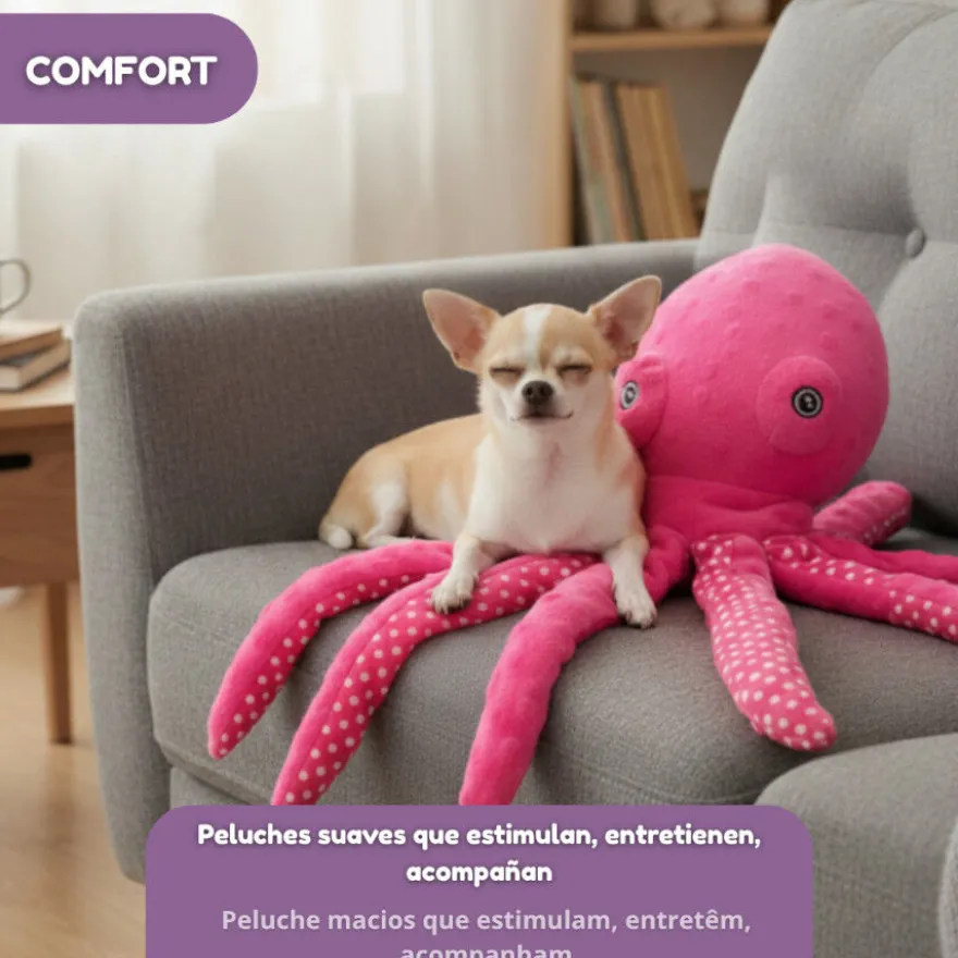 Tootoy! Comfort Peluche polvo Octopus para cães