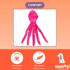 Tootoy! Comfort Peluche polvo Octopus para cães