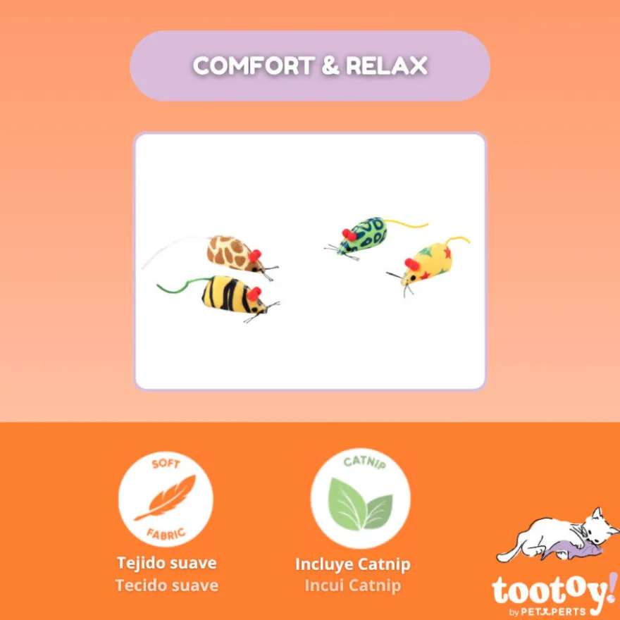 Tootoy! Comfort & Relax Kit ratinhos para gatos