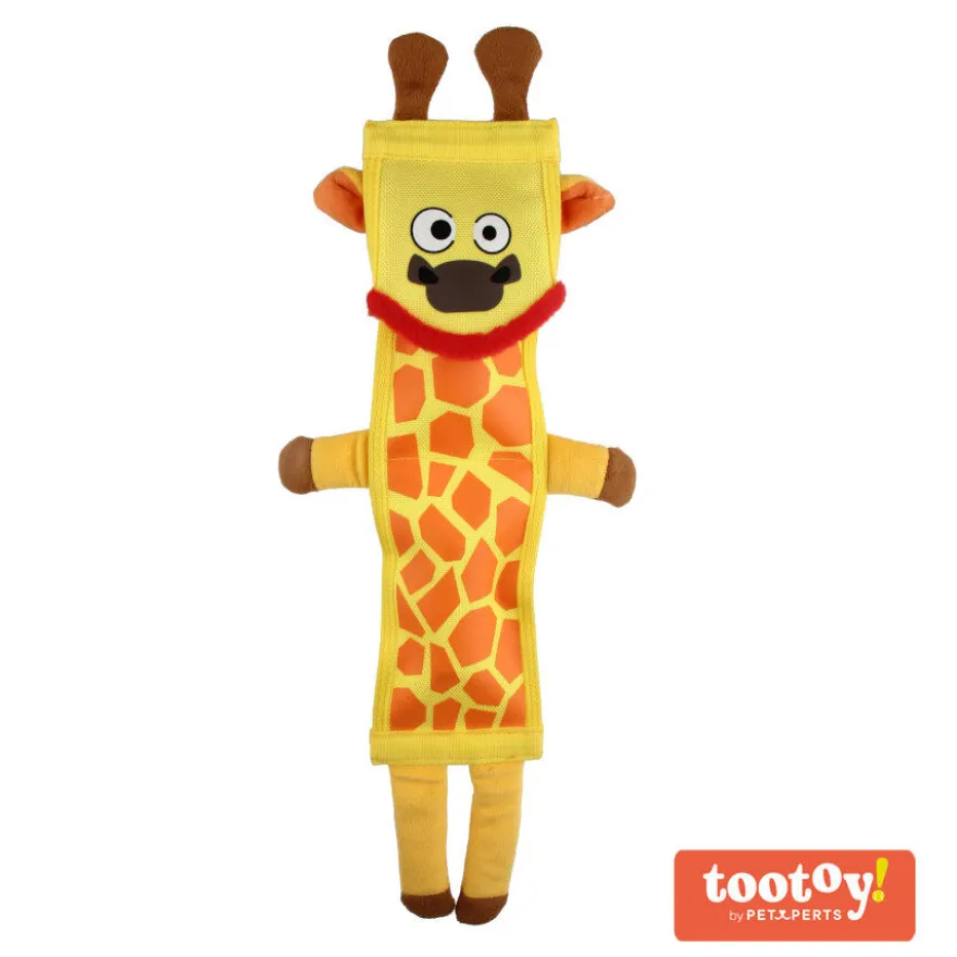 Tootoy! Comfort Resistant Giraffe Toy peluche para cães