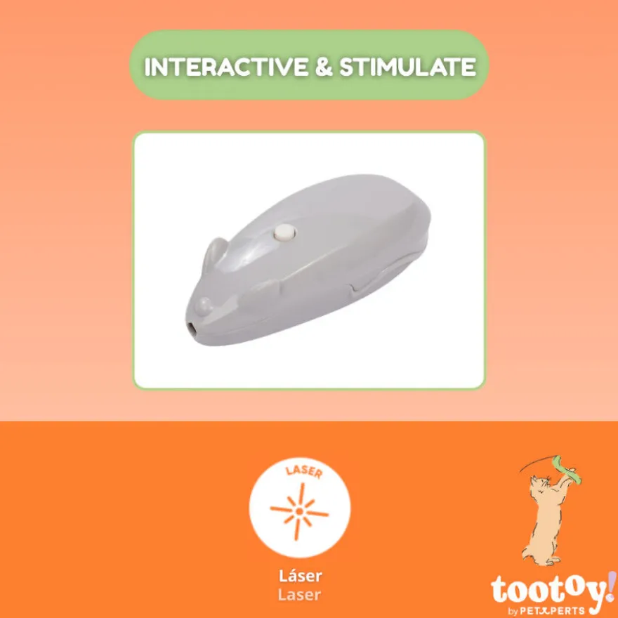 Tootoy! Interactive & Stimulate Rato com laser para gatos