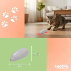 Tootoy! Interactive & Stimulate Rato com laser para gatos
