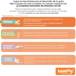Tootoy! Kitten Peluche Arco-íris para gatos