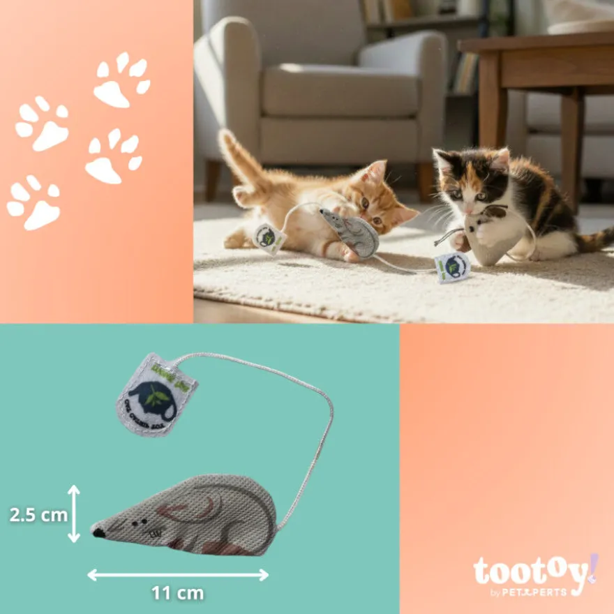 Tootoy! Kitten Rato de brinquedo para gatos