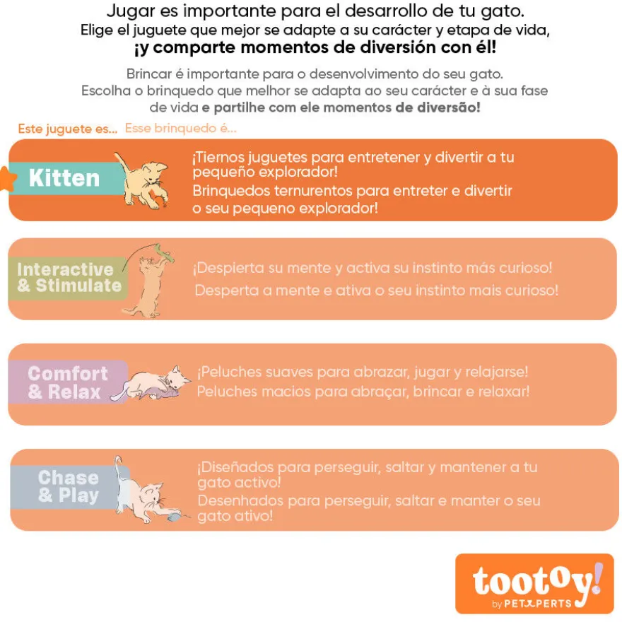 Tootoy! Kitten Vara axolote para gatos