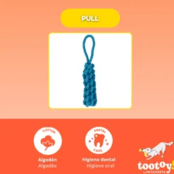 Tootoy! Pull Mordedor de corda para cães