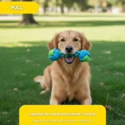 Tootoy! Pull Mordedor de corda com duas bolas para cães