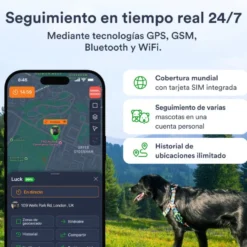 Trackimo Petloc8 Mini 4G Rastreador GPS para cães e gatos pequenos