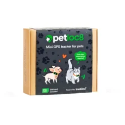 Trackimo Petloc8 Mini 4G Rastreador GPS para cães e gatos pequenos