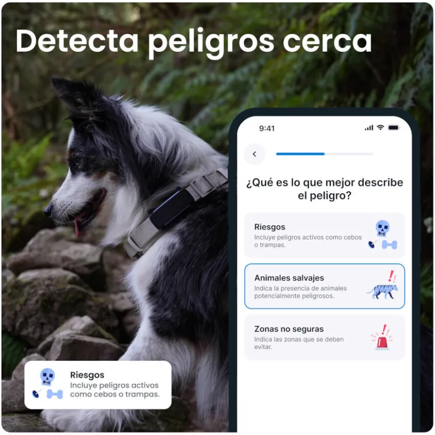 Trative GPS Dog 6 Rastreador de cães preto