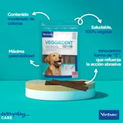 Virbac Snacks Dentários Veggiedent Fresh para cães de raça grande