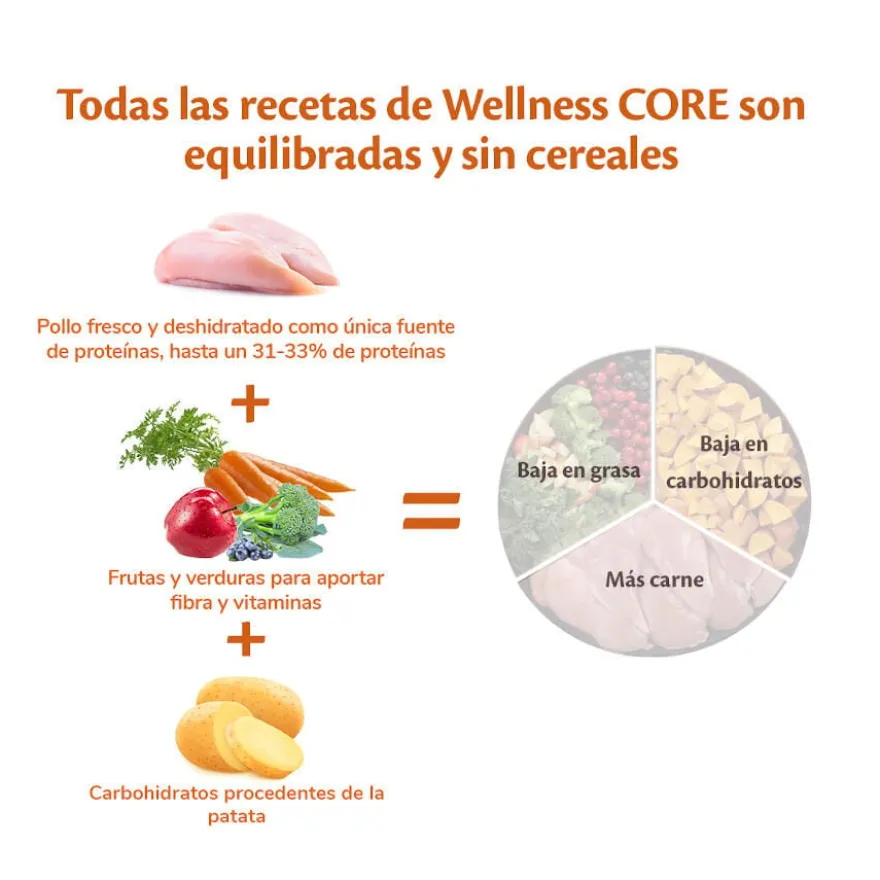 Wellness Core Adult Large Original Ração de frango para cães