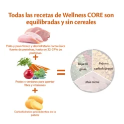 Wellness Core Adult Small Original Peru e Frango ração para cães