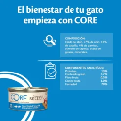 Wellness Core Flaked atum lata para gatos