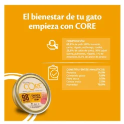 Wellness Core Protein Salmão e Frango terrina para gatos