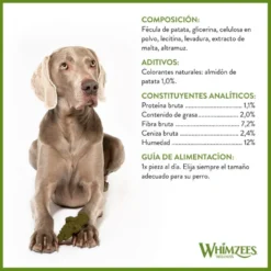Whimzees Snacks Dentários Crocodilo para cães de raças médios