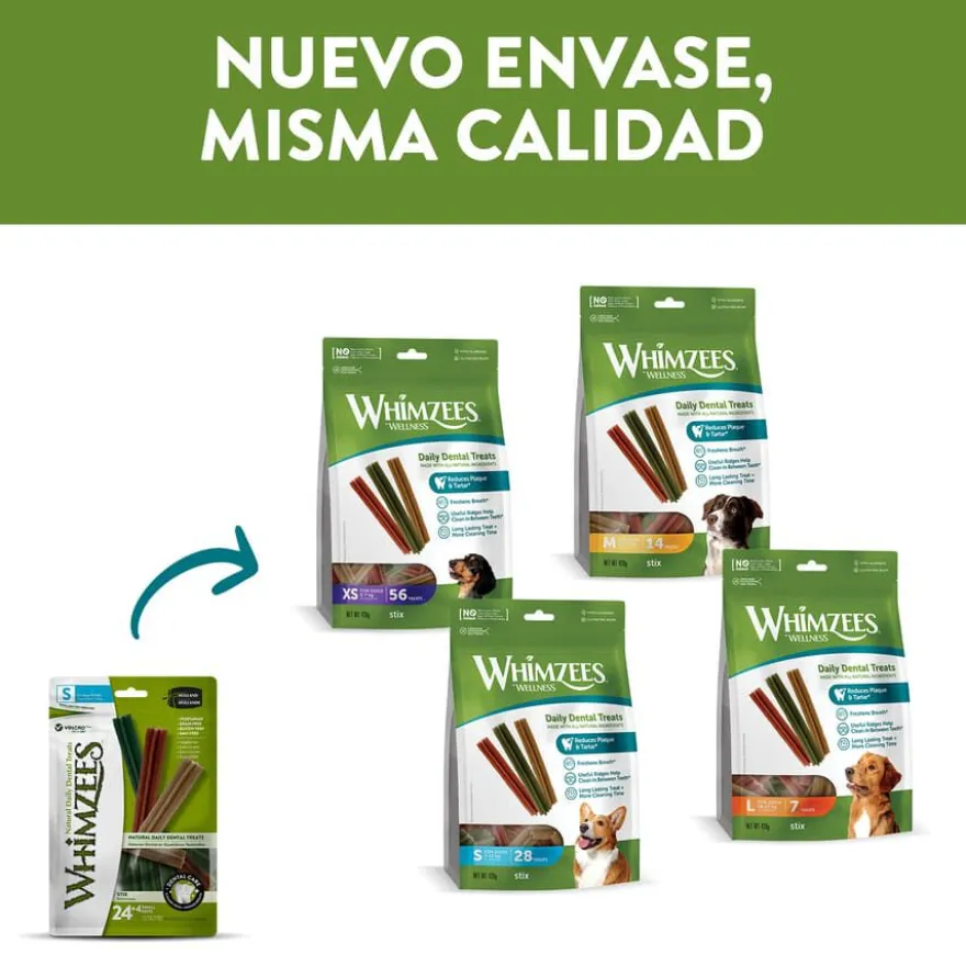 Whimzees Snacks Dentários Stix para cães de raças pequenas
